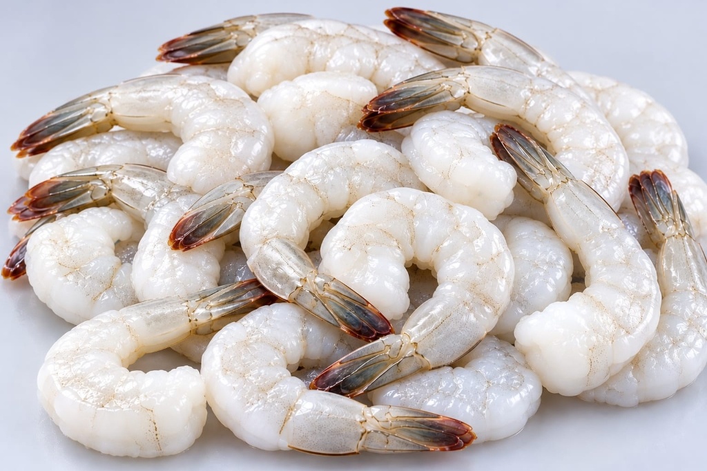 Peeled Tail-On White Prawns
