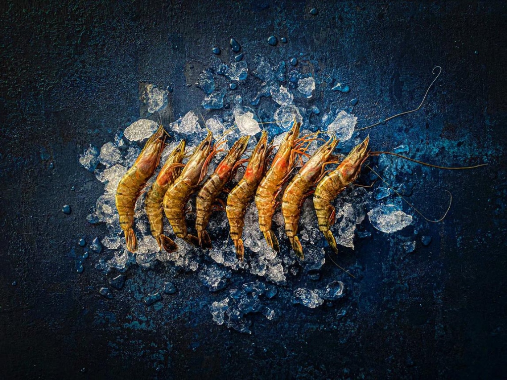 Nellore Tiger Prawns on Ice